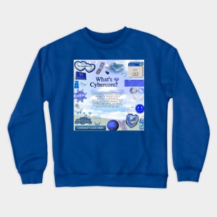 What's Cybercore Blue Aesthetic Crewneck Sweatshirt